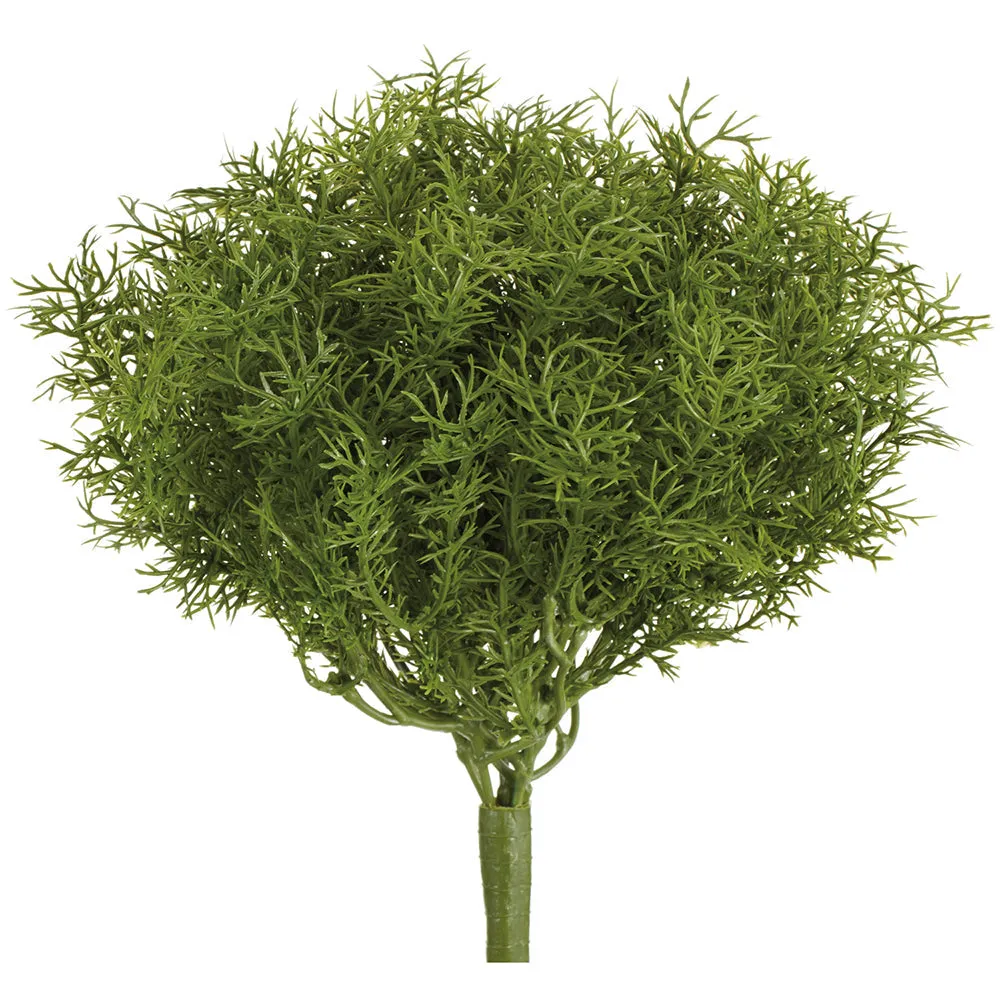 11" Soft Touch PE Sprengeri Fern Leaf Silk Plant -Green (pack of 12)