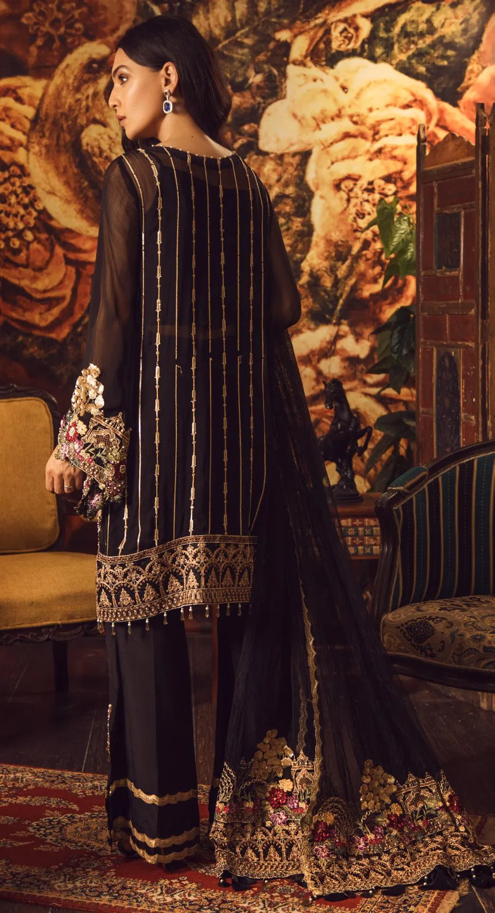 Adan's Libas Guzarish Wedding Festive Luxury Chiffon Collection 2019 – 02 Mehr-un-Nisa
