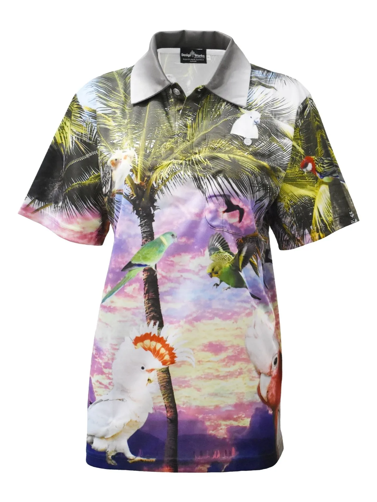 Adult Short Sleeve - Parrots Plus Size