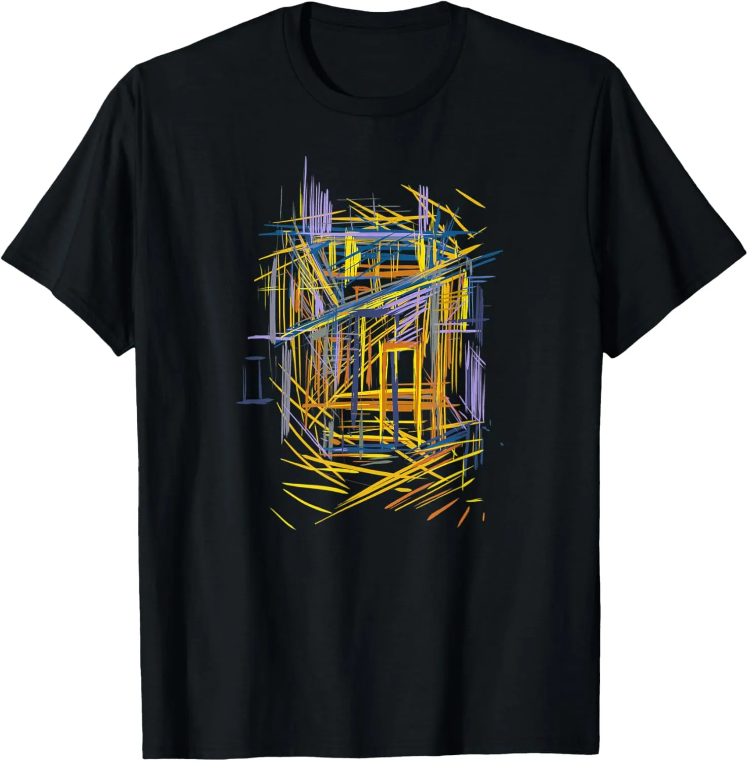 Architecture - Abstract Modern Painting & Wild Style Graphic T-Shirt