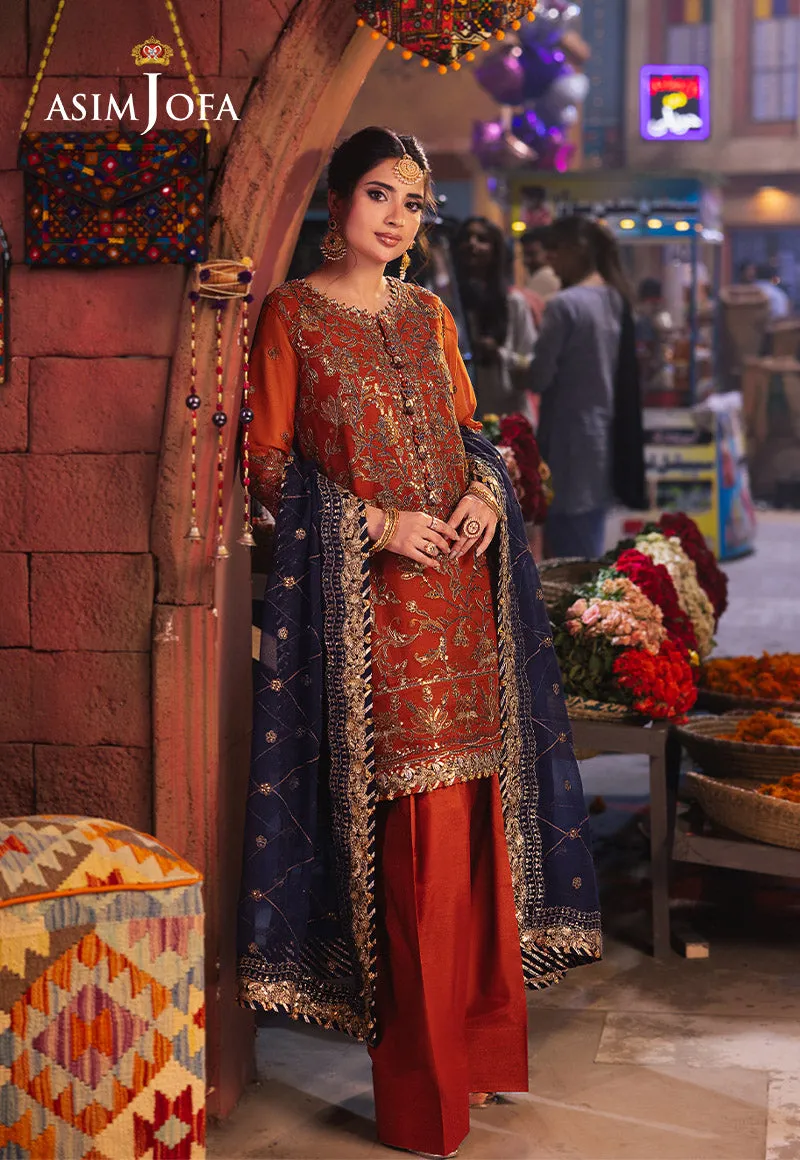 Asim Jofa Chamkeeli Festive Formals – AJKK-10 Embroidered Chiffon