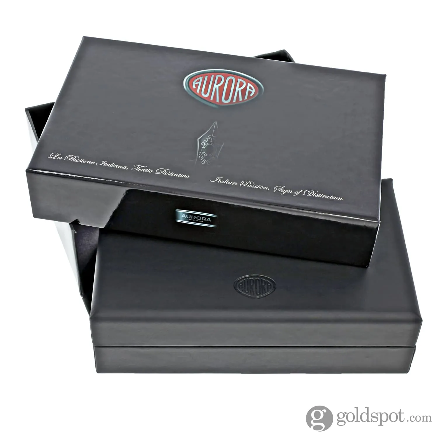Aurora Deluxe Ipsilon Fountain Pen in Black and Sterling Silver Cap