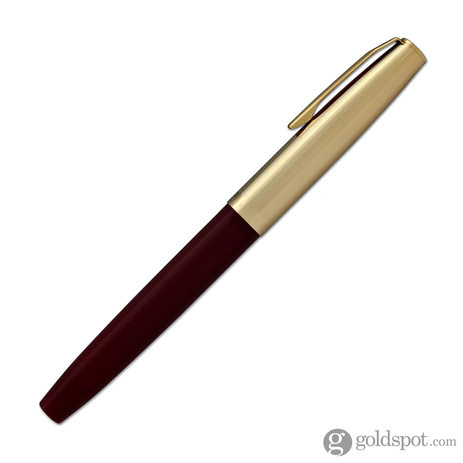 Aurora Duo Cart Fountain Pen in Bordeaux Resin with Gold Plated Cap - Medium Point