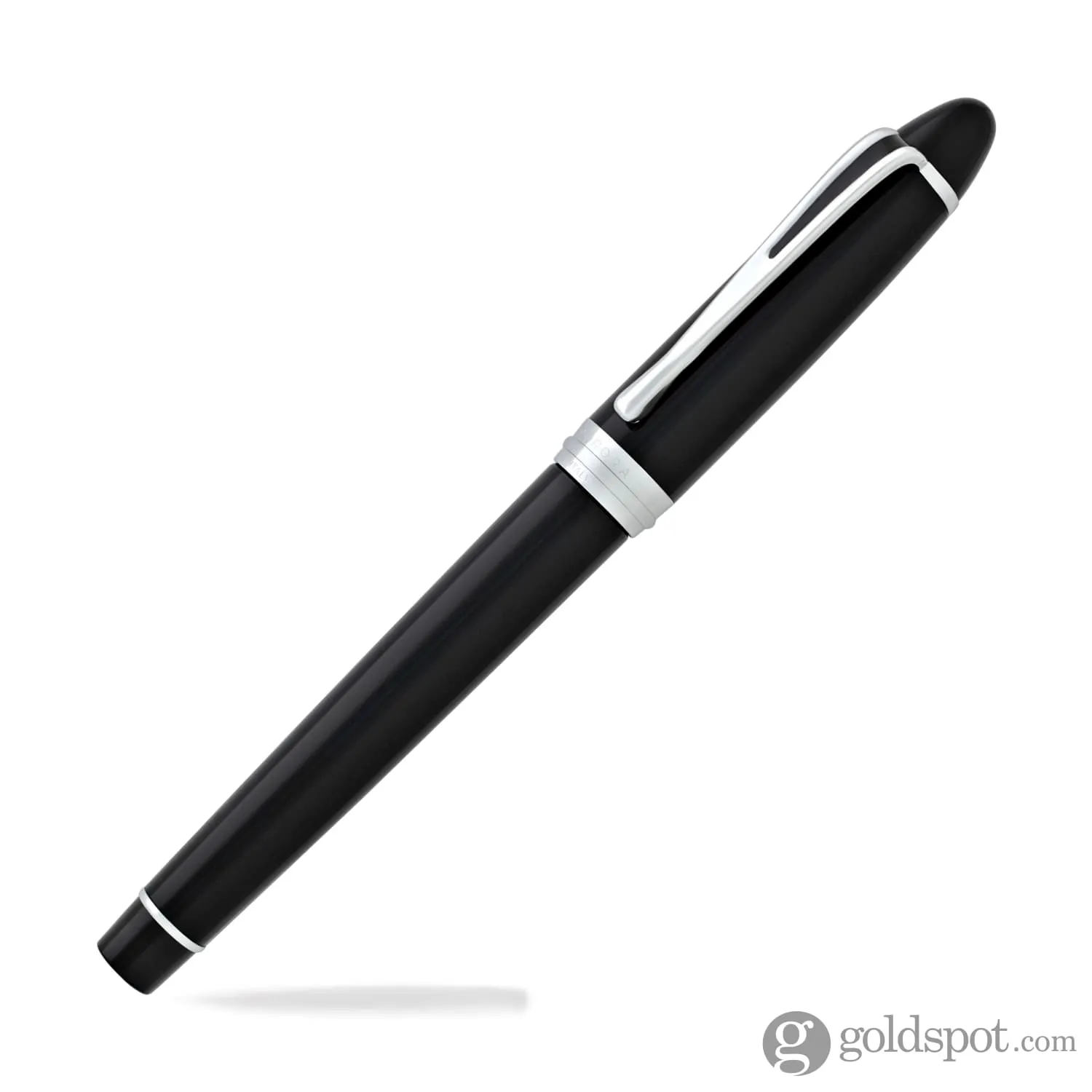 Aurora Ipsilon Deluxe Rollerball Pen in Black with Chrome Trim
