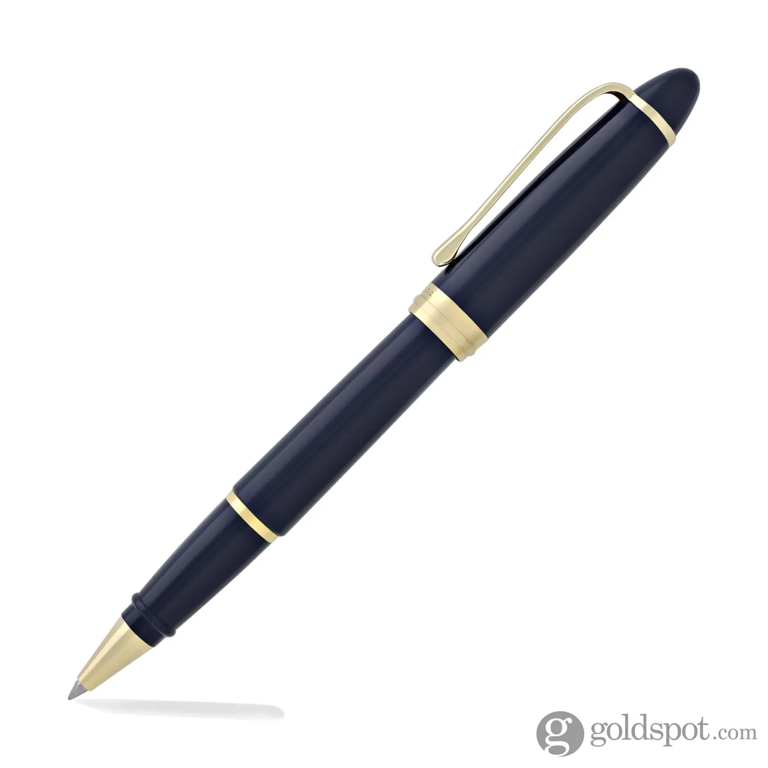 Aurora Ipsilon Deluxe Rollerball Pen in Blue with Gold Trim