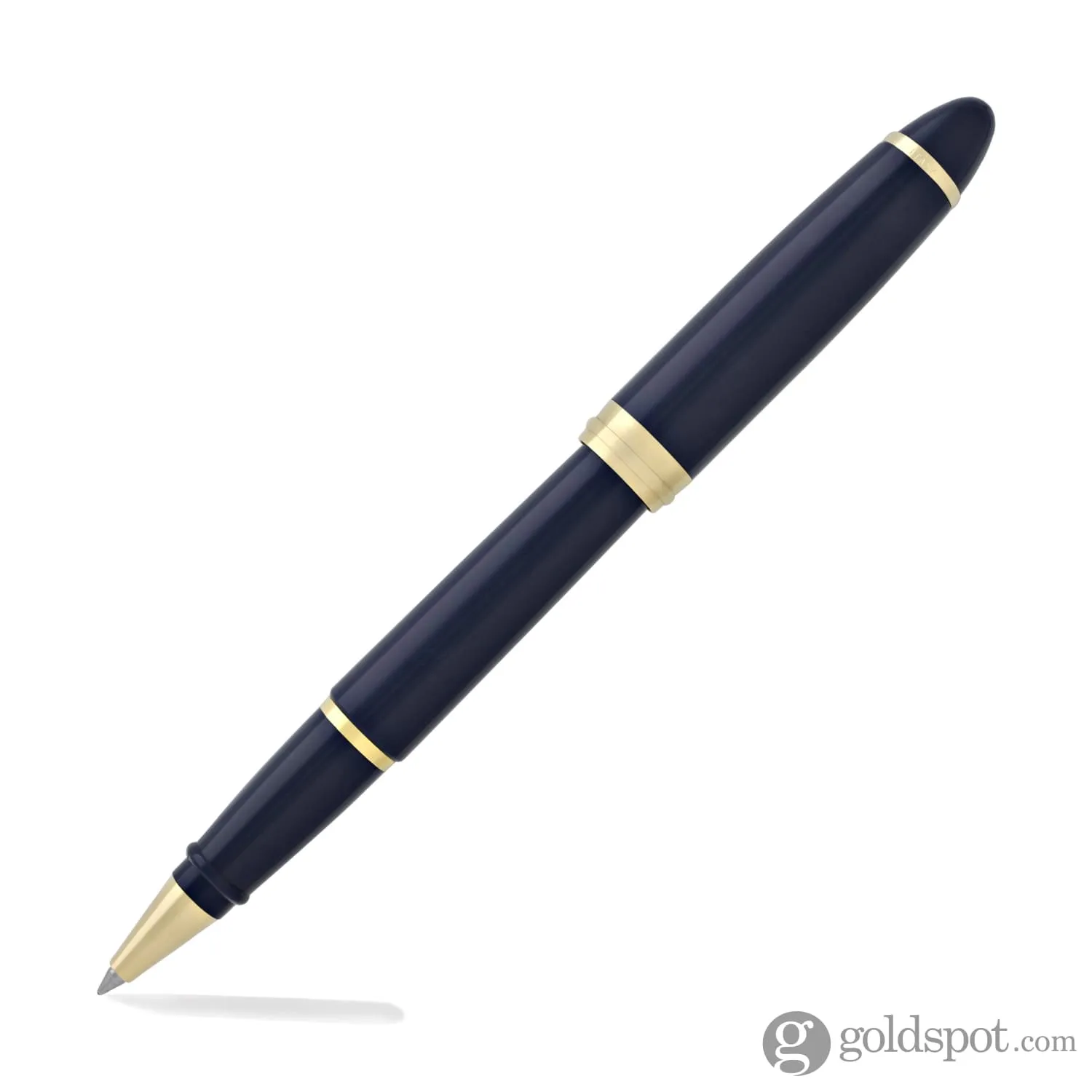 Aurora Ipsilon Deluxe Rollerball Pen in Blue with Gold Trim