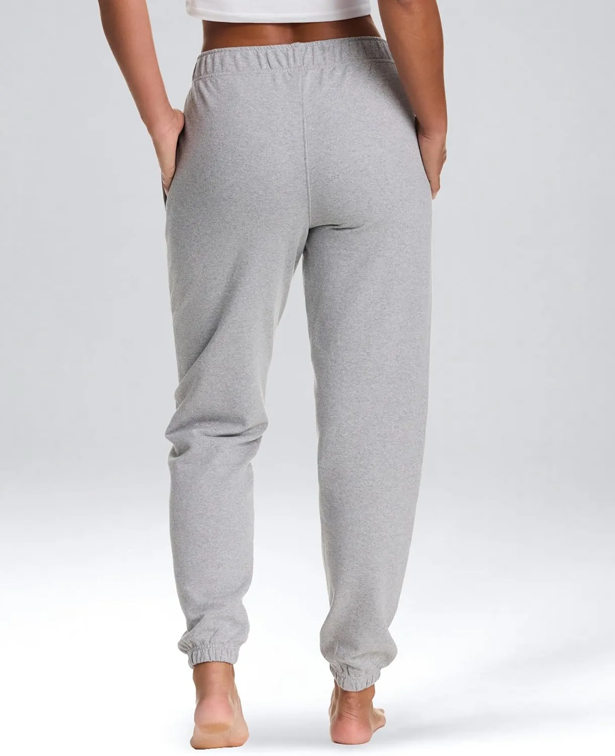 bebe Jogger or Wide Leg Sweatpants for Women, French Terry Baggy Sweatpants with Pockets, Womens Sweats