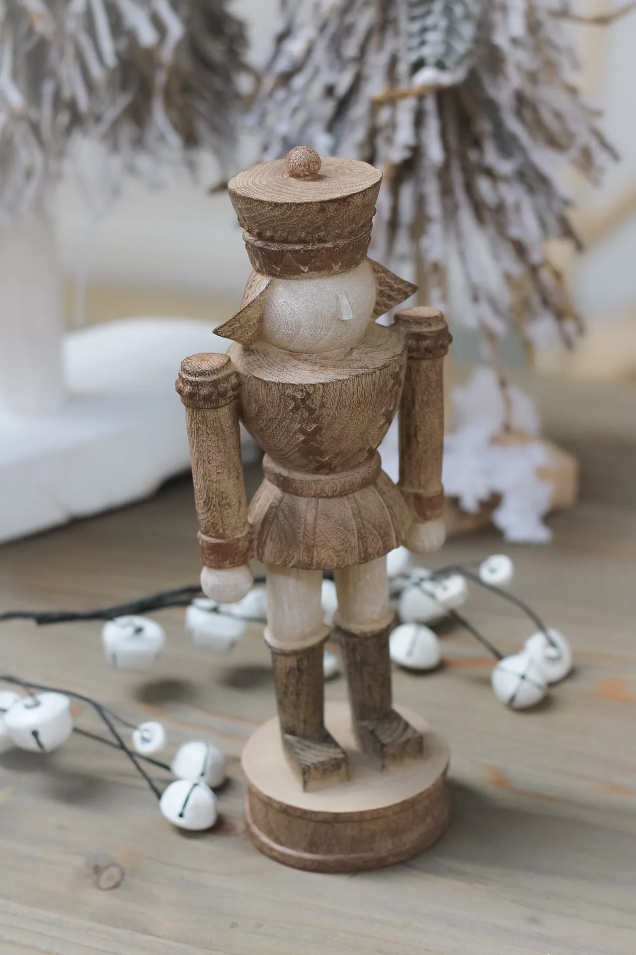 Beige Resin Standing Nutcracker
