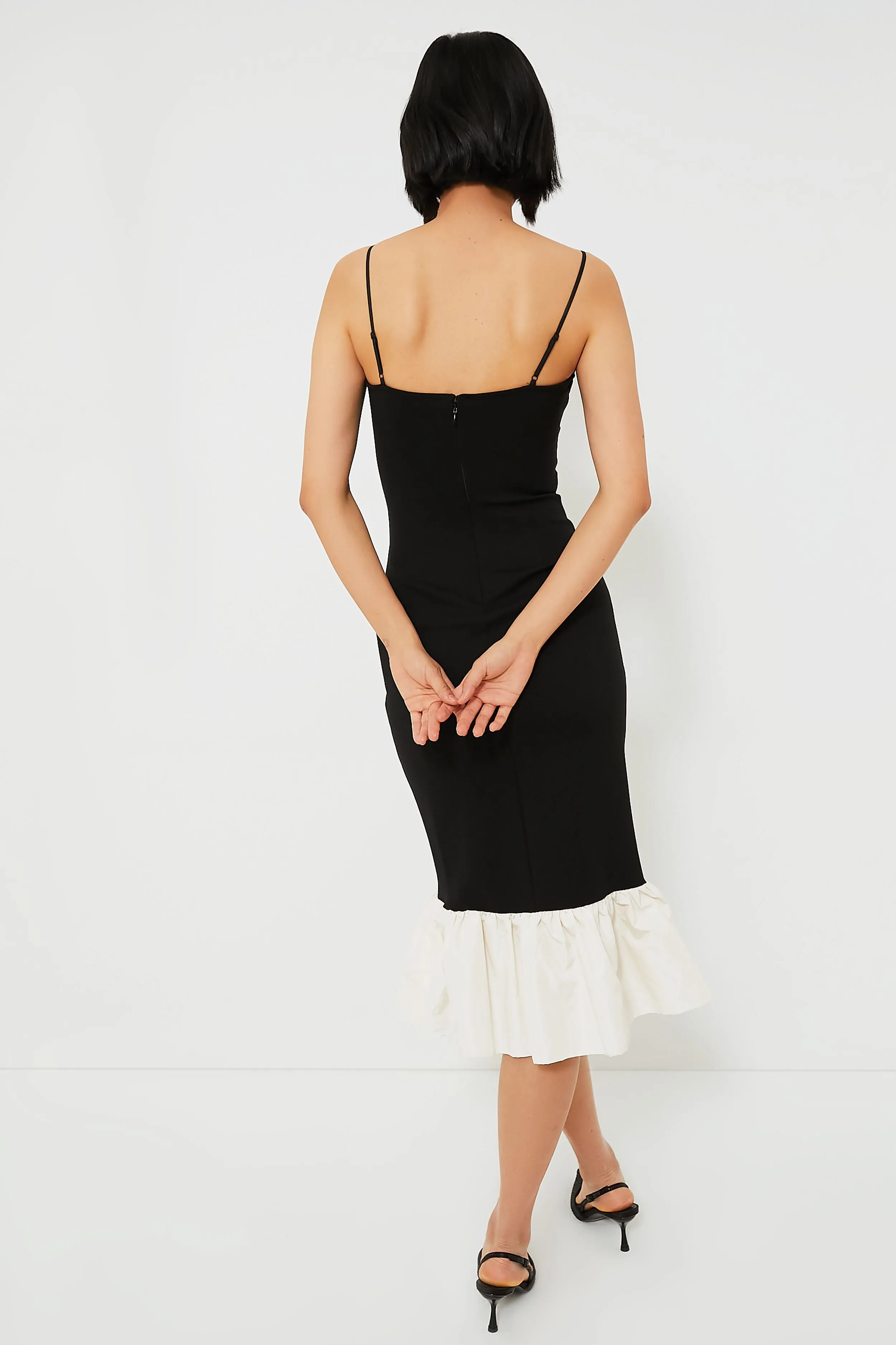 Black and Ivory Faridah Dress