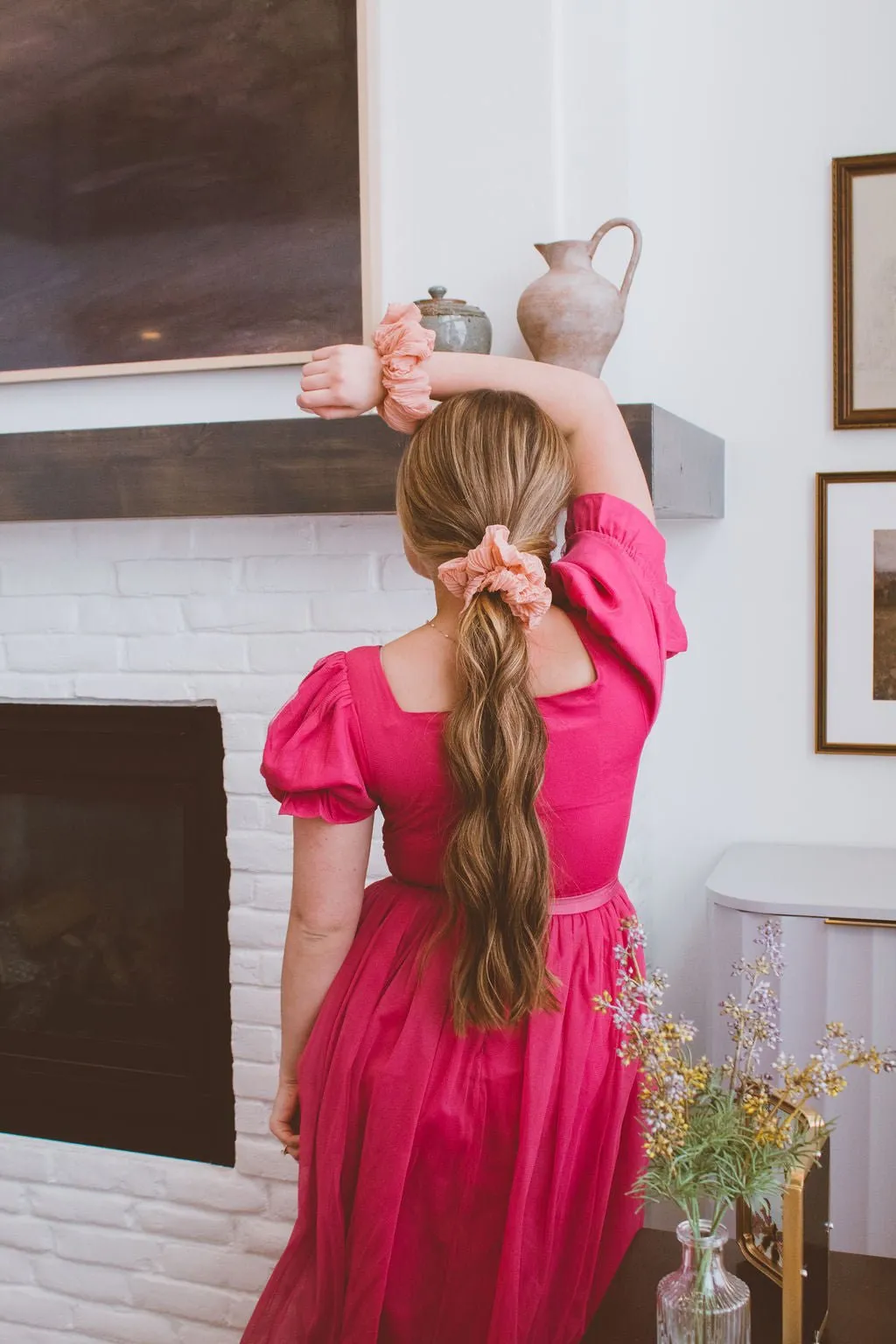 Blushing Jumbo Scrunchie