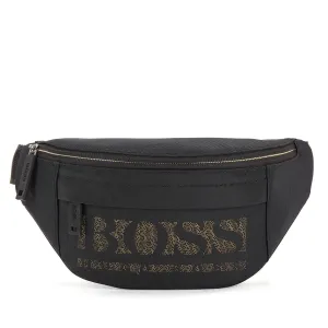 BOSS Magnified_Bumbag in Black & Gold