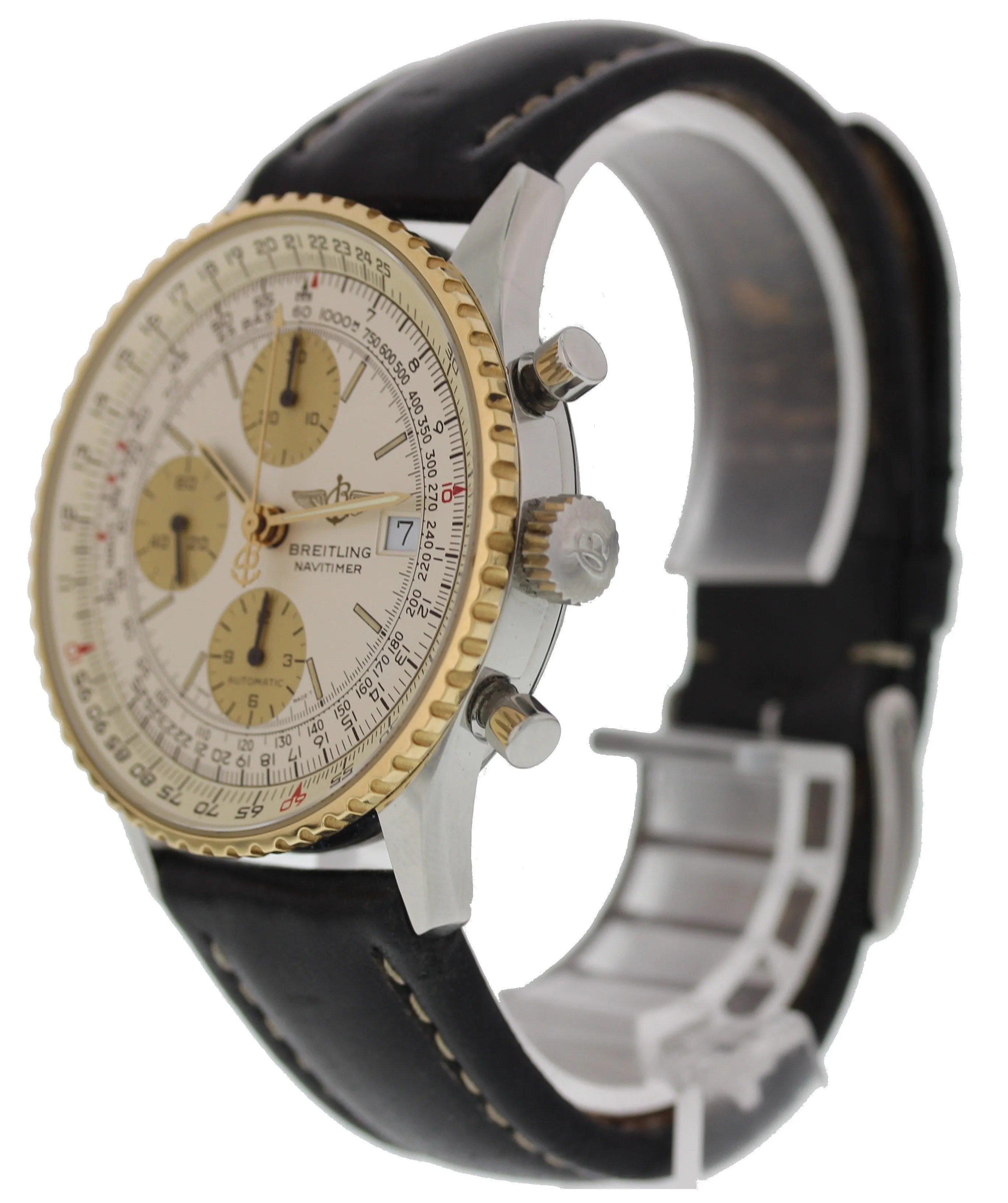 Breitling Old Navitimer II 18k YG/SS D13022