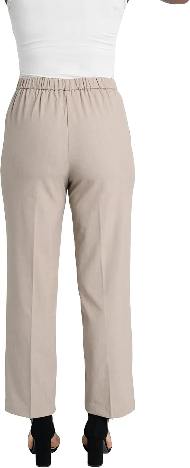 Briggs New York Women's Pull on Dress Pant (Regular Short & Tall Length)
