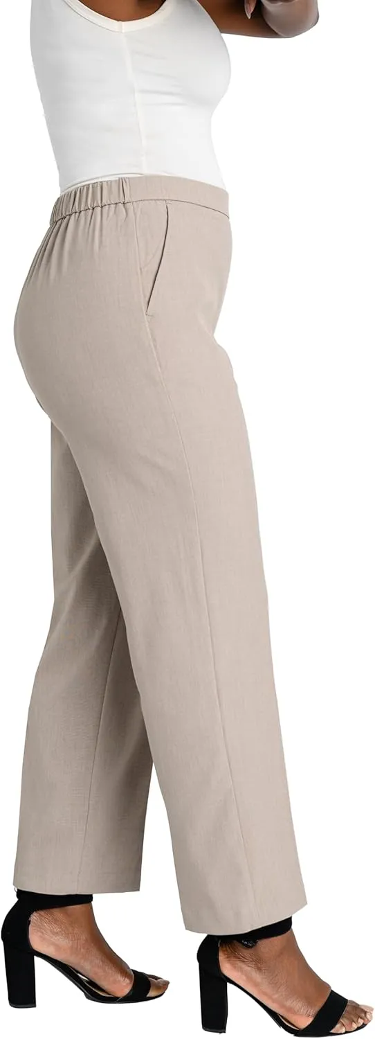 Briggs New York Women's Pull on Dress Pant (Regular Short & Tall Length)