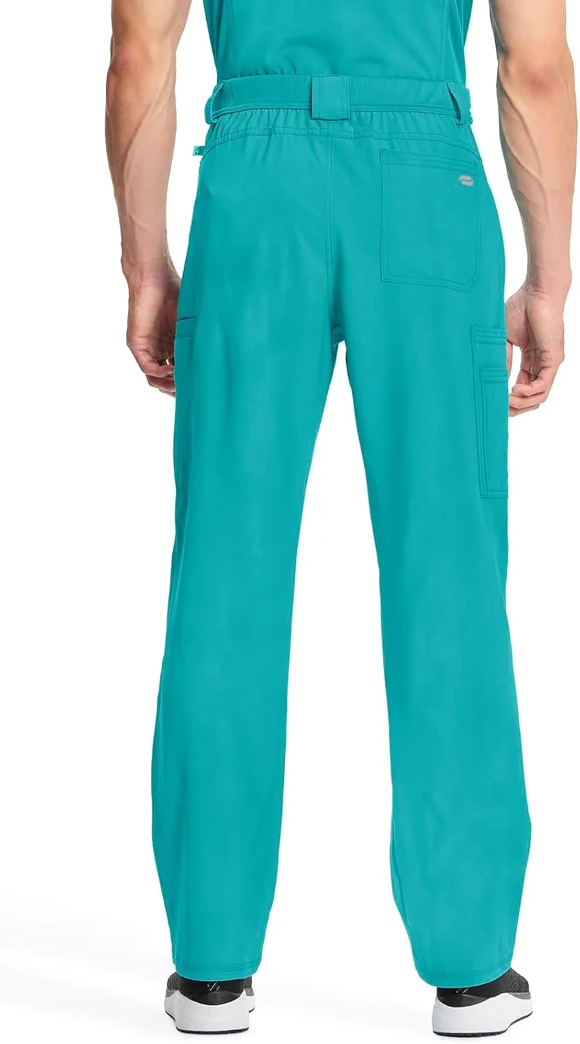 Cherokee Infinity Mens Scrub Pants Modern Fit 6 Pockets Tapered Leg with Drawstring - CK200A
