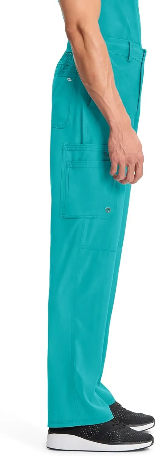 Cherokee Infinity Mens Scrub Pants Modern Fit 6 Pockets Tapered Leg with Drawstring - CK200A