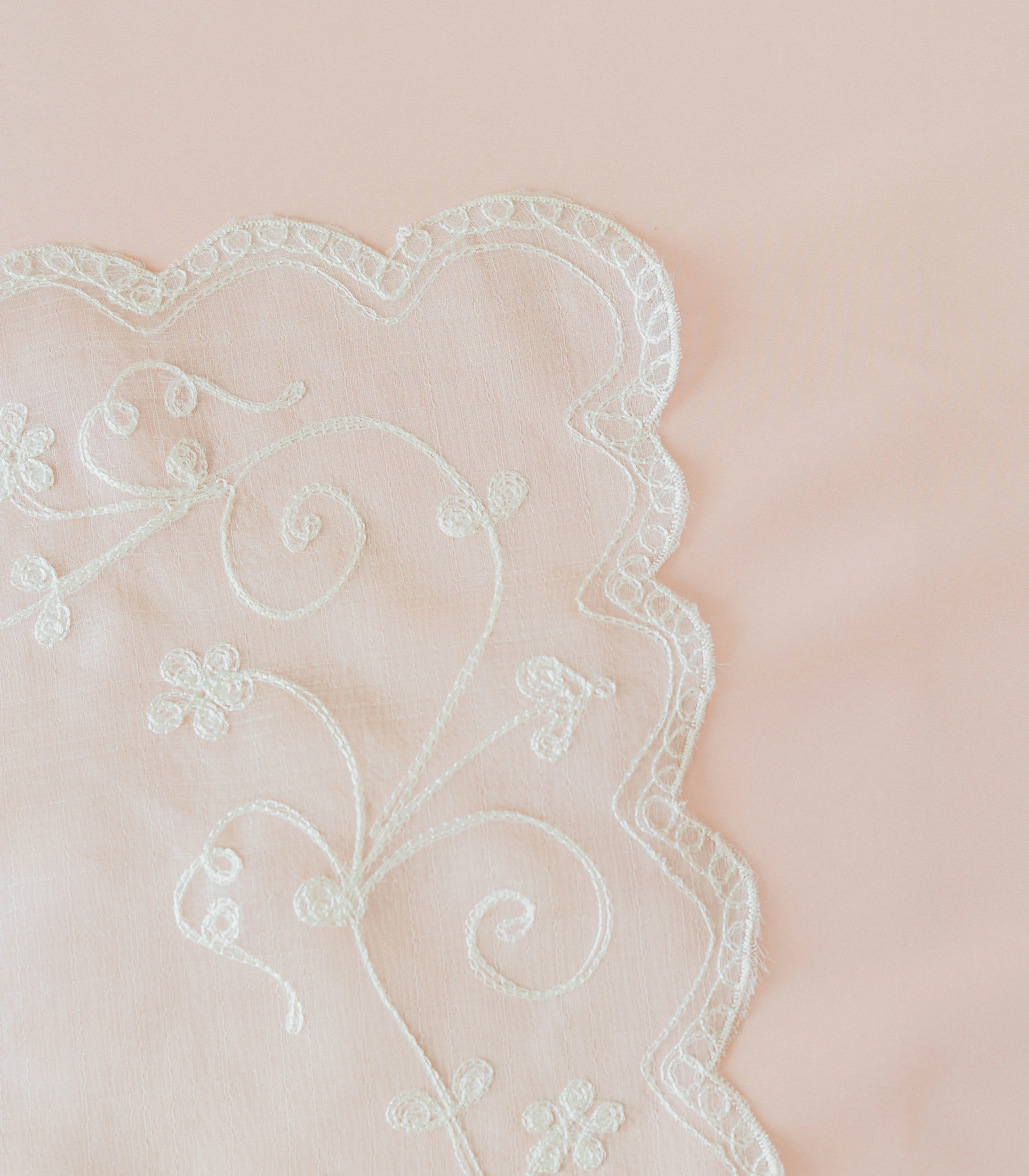 Cocoon Silk Unity Veil in White