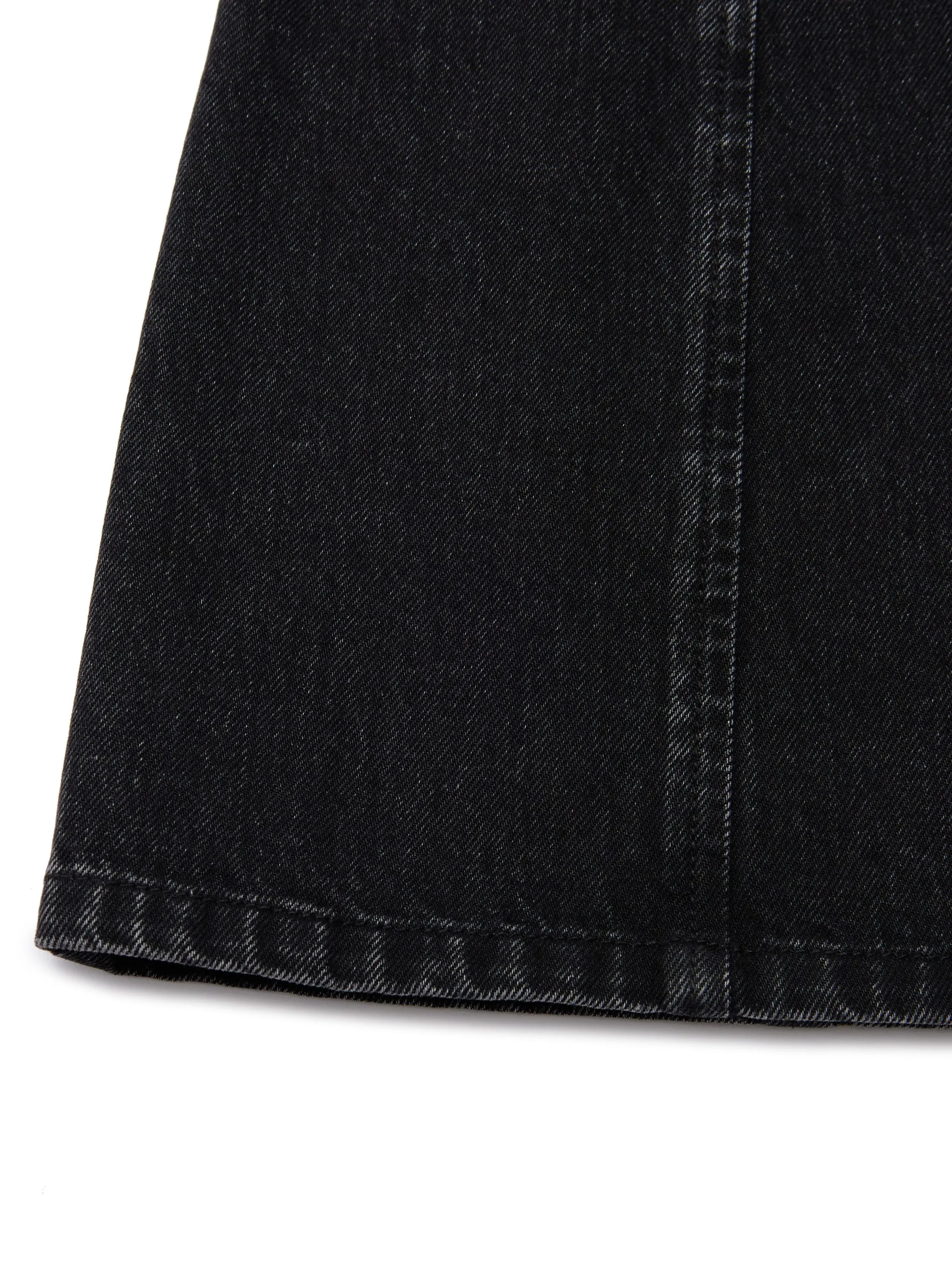 Cotton Puff Sleeve Denim Dress