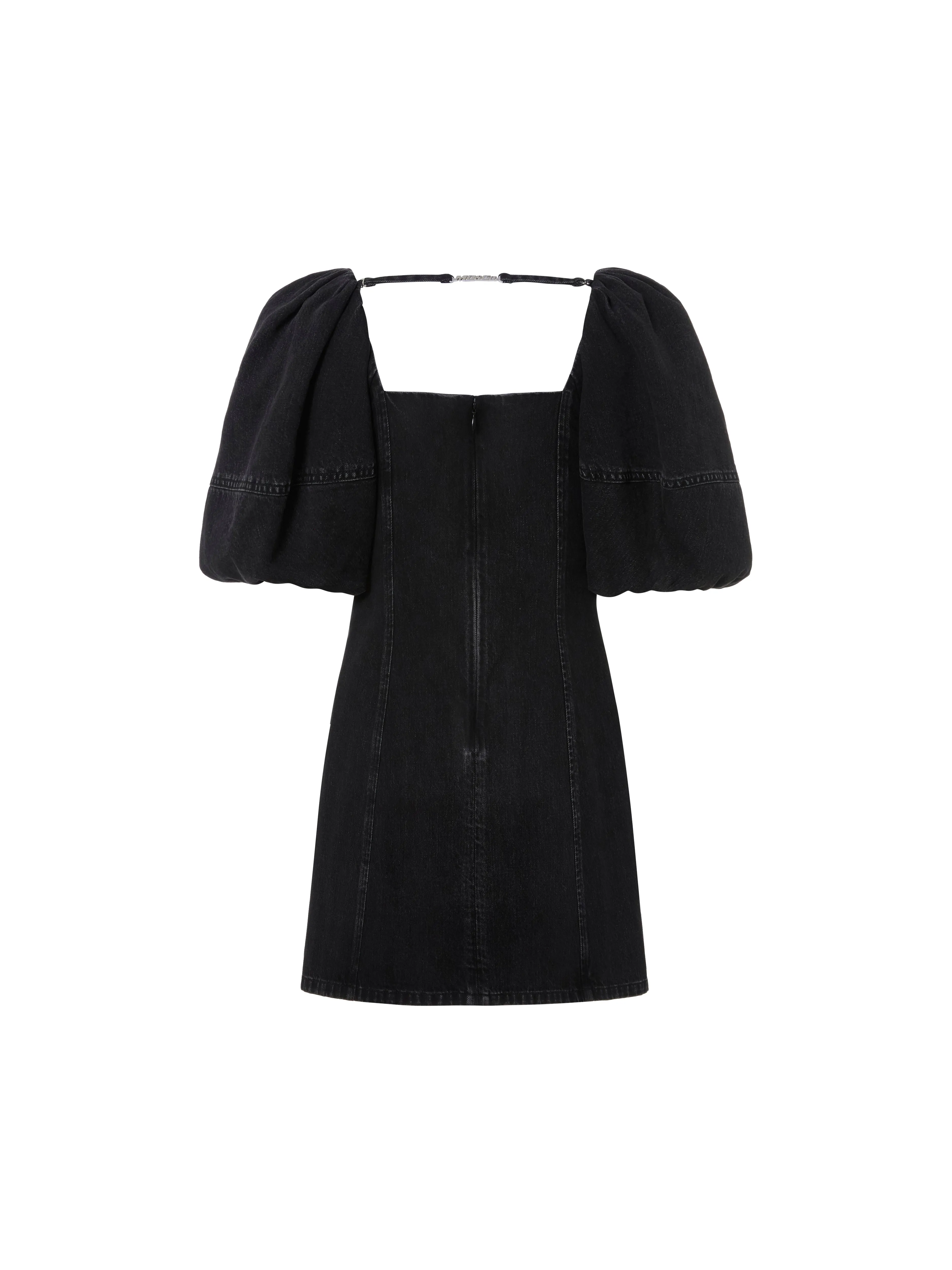 Cotton Puff Sleeve Denim Dress