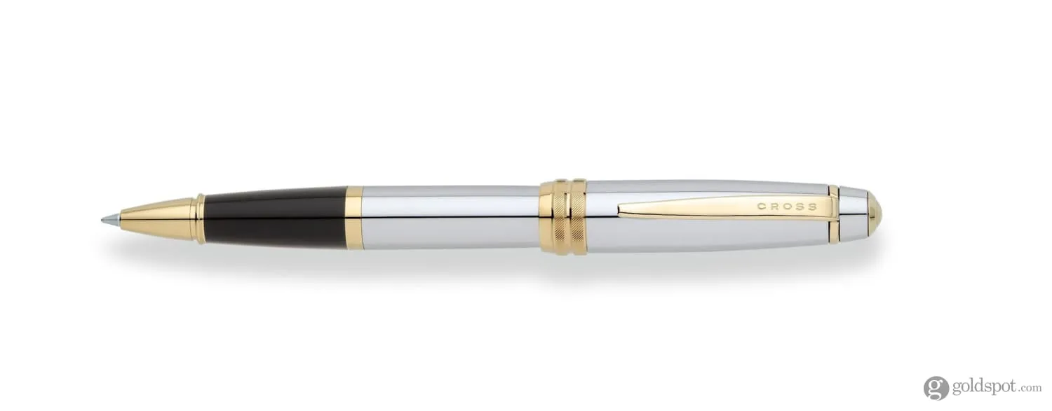 Cross Bailey Rollerball Pen in Medalist Chrome with Gold Trim