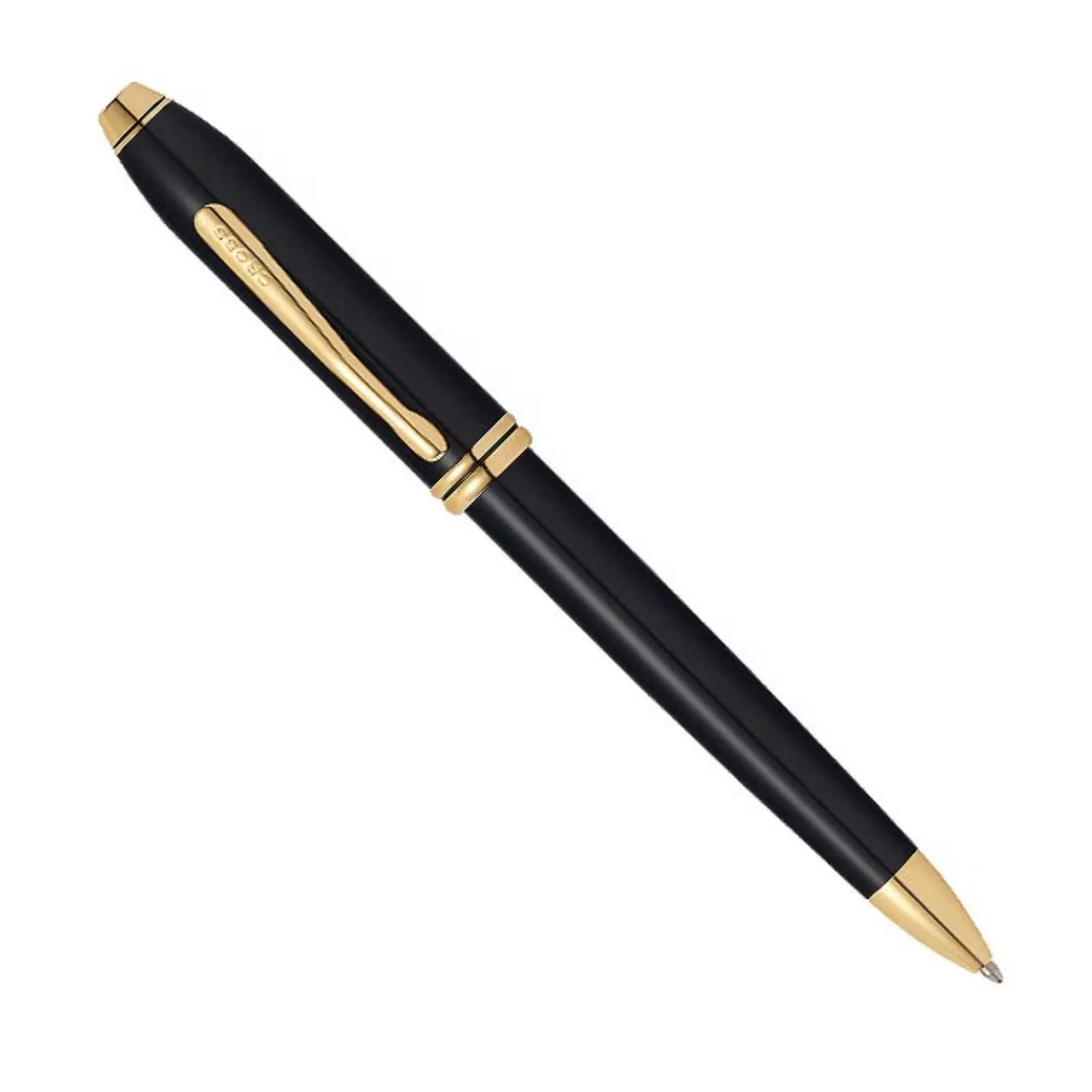 Cross Townsend Black Lacquer Gold Trim - Ballpoint