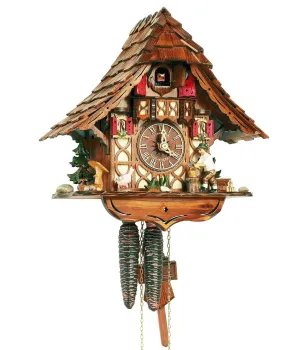 Cuckoo Clock - 1-Day Chalet With Woodchopper & Goose - Schneider