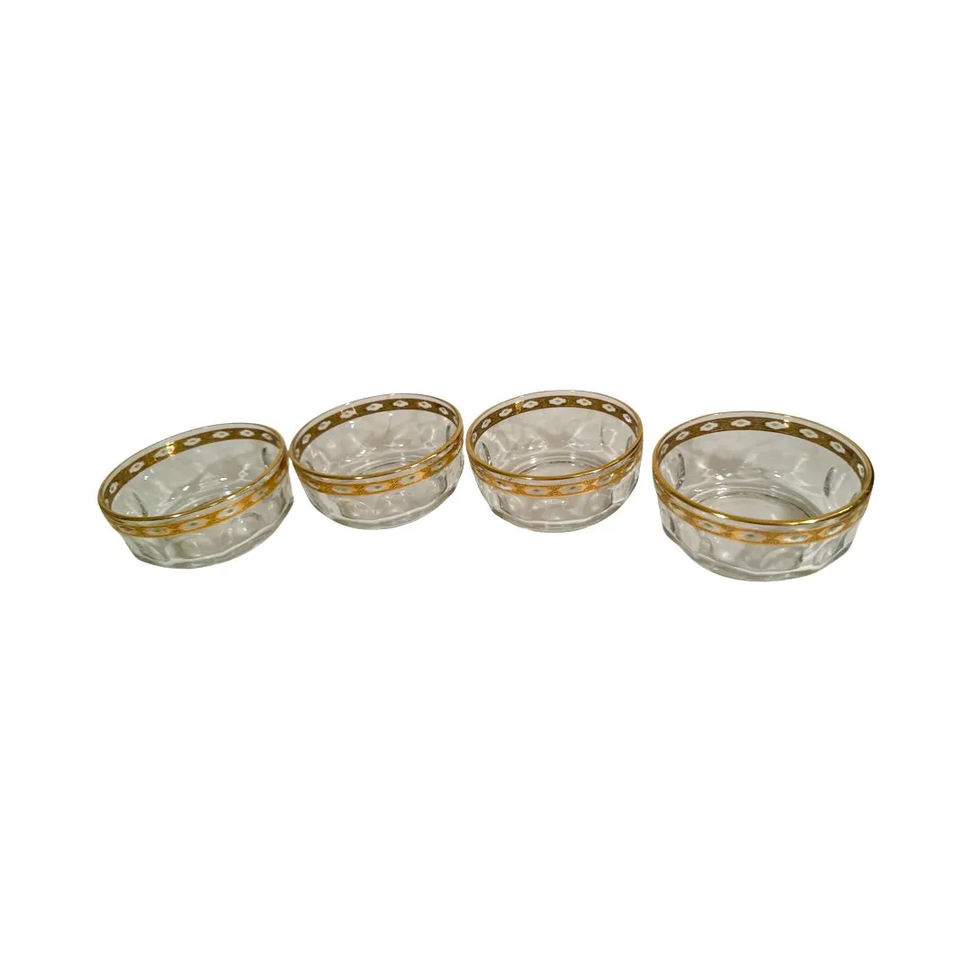 Culver Mid-Century Valencia Green 22-Karat Gold 5-Piece Salad Set