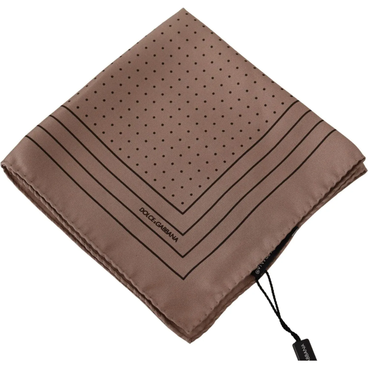 Dolce & Gabbana Elegant Silk Dot Pocket Square