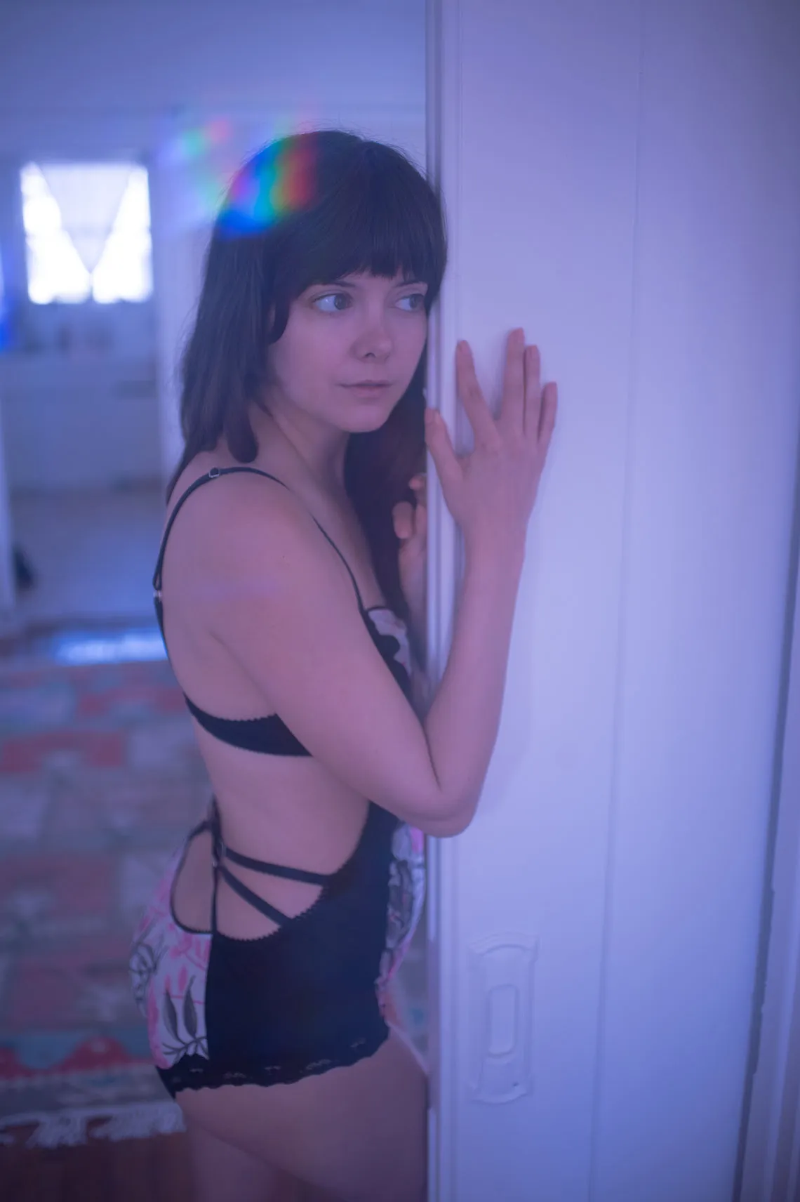 Eternal Daze Bodysuit in Vintage Pink and Grey Floral