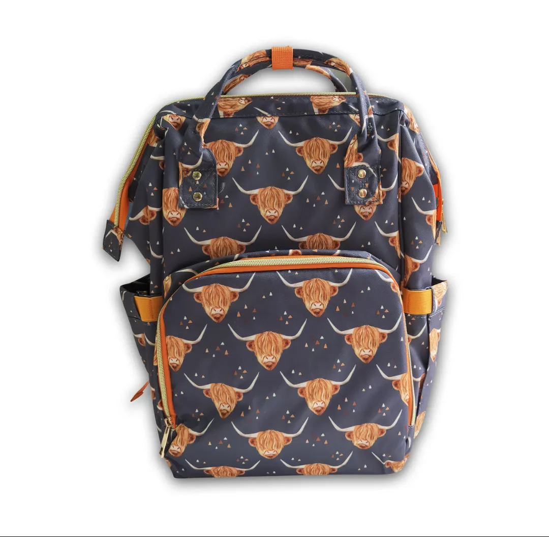 Highland Cow Diaper Bag (3 Styles)