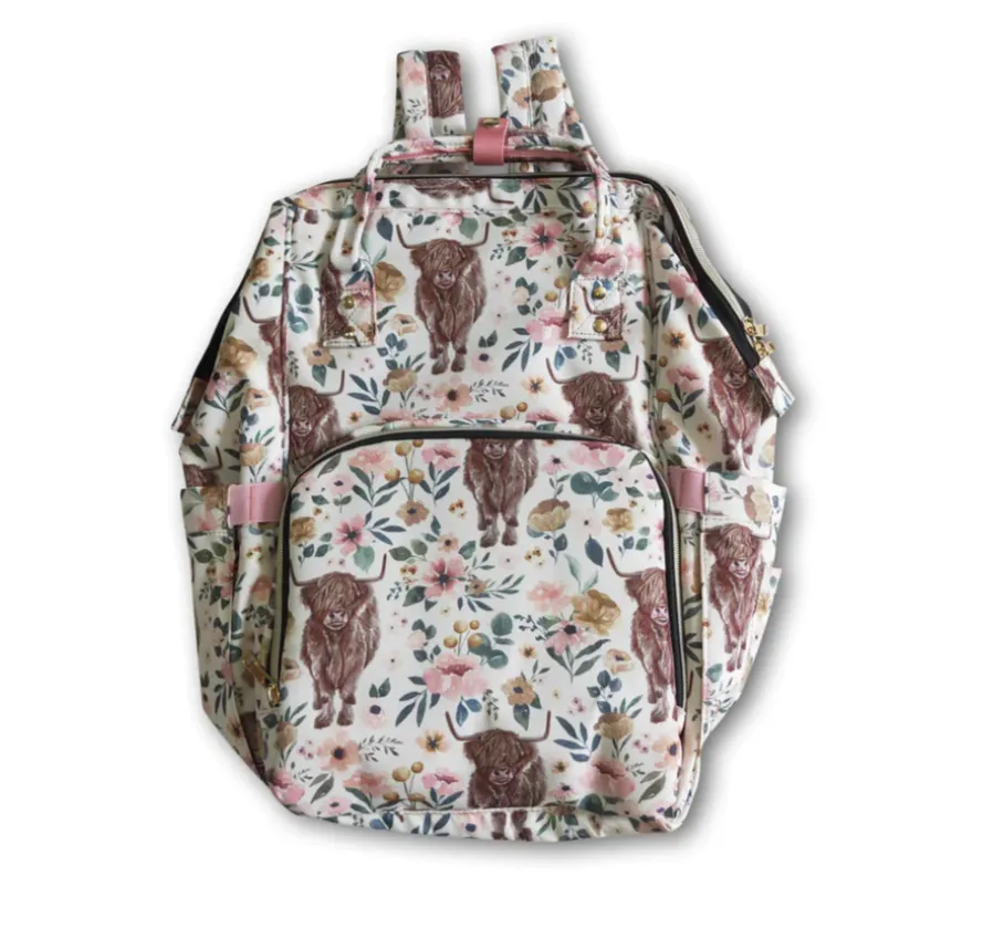 Highland Cow Diaper Bag (3 Styles)