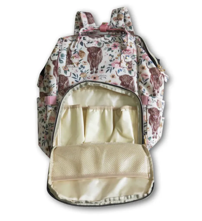 Highland Cow Diaper Bag (3 Styles)