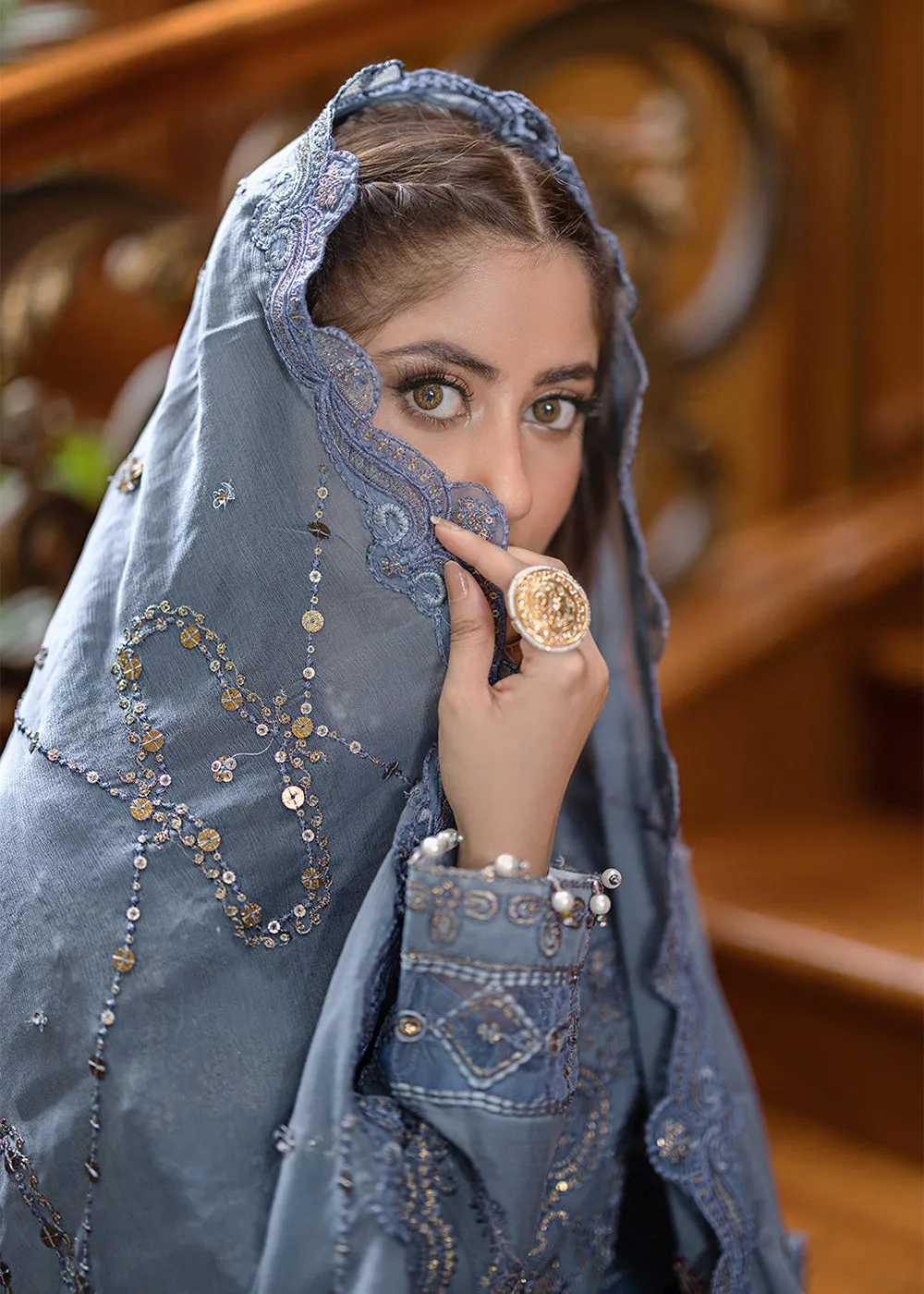 Ishq Aatish Luxury Chiffon '23 by Emaan Adeel | RUMEYSA