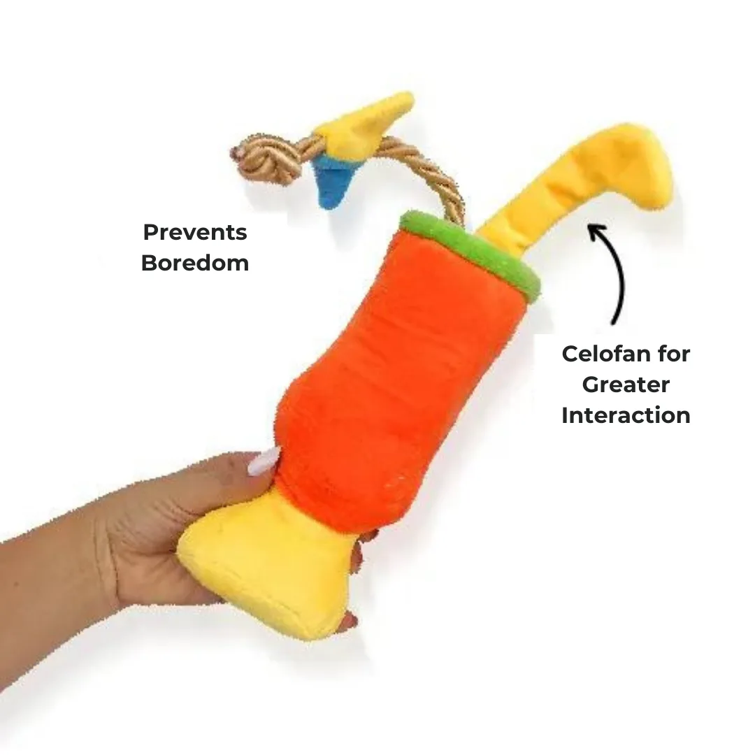 Kanu Pet Plush Cocktail Dog Toy