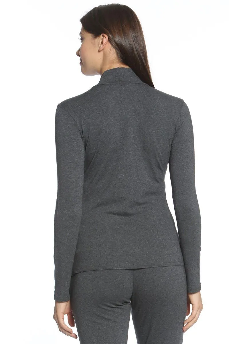 Long Sleeve Mock Neck Tee