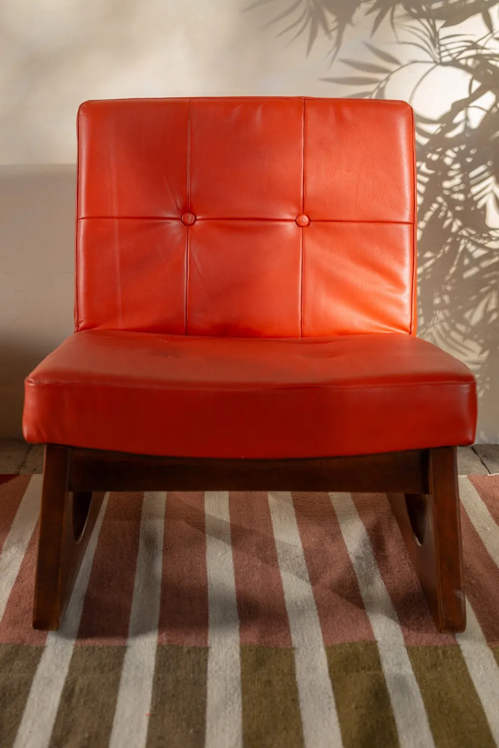 Margot Orange Upholstered Wooden Chair