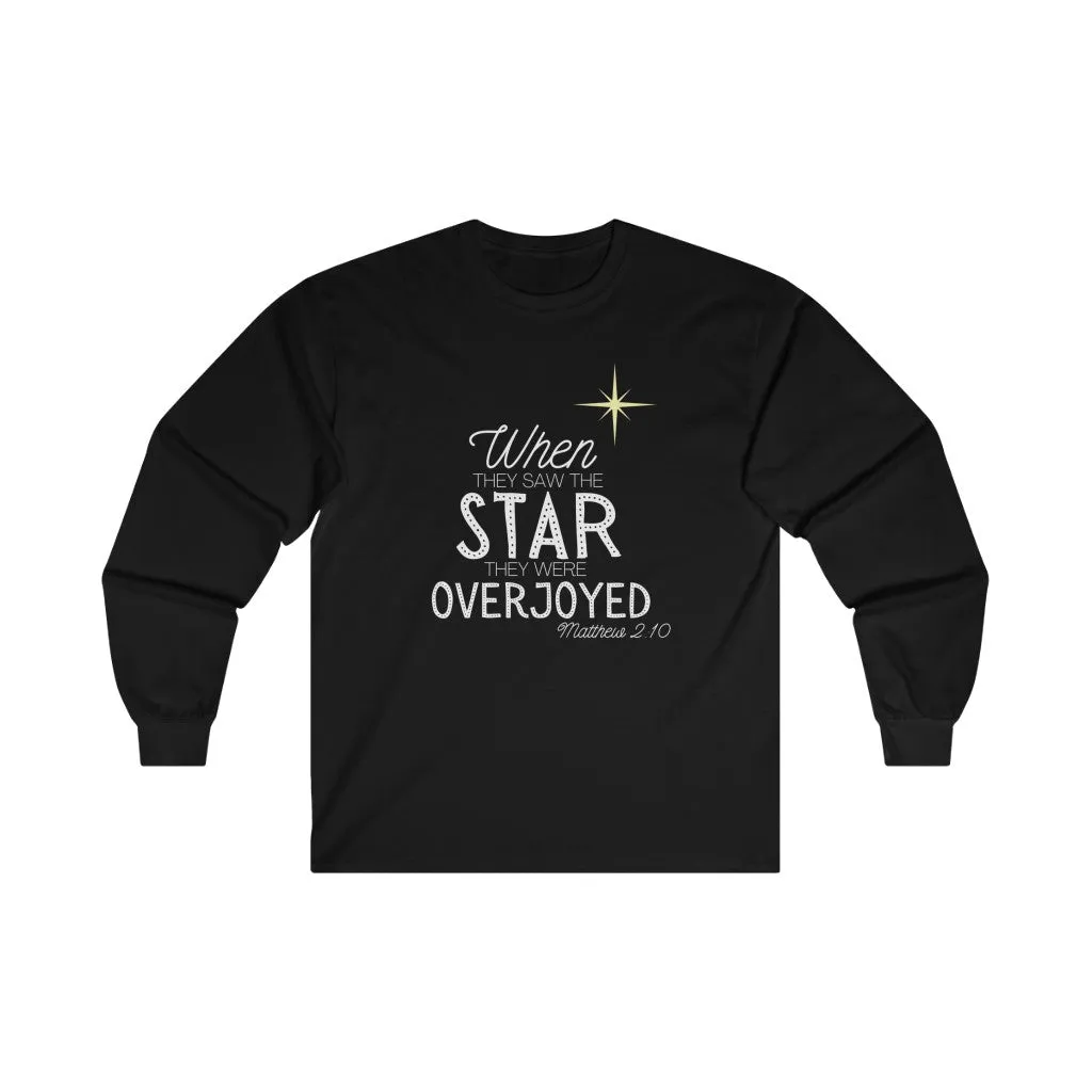 Matthew 2:10 Star - Ultra Cotton Long Sleeve Tee