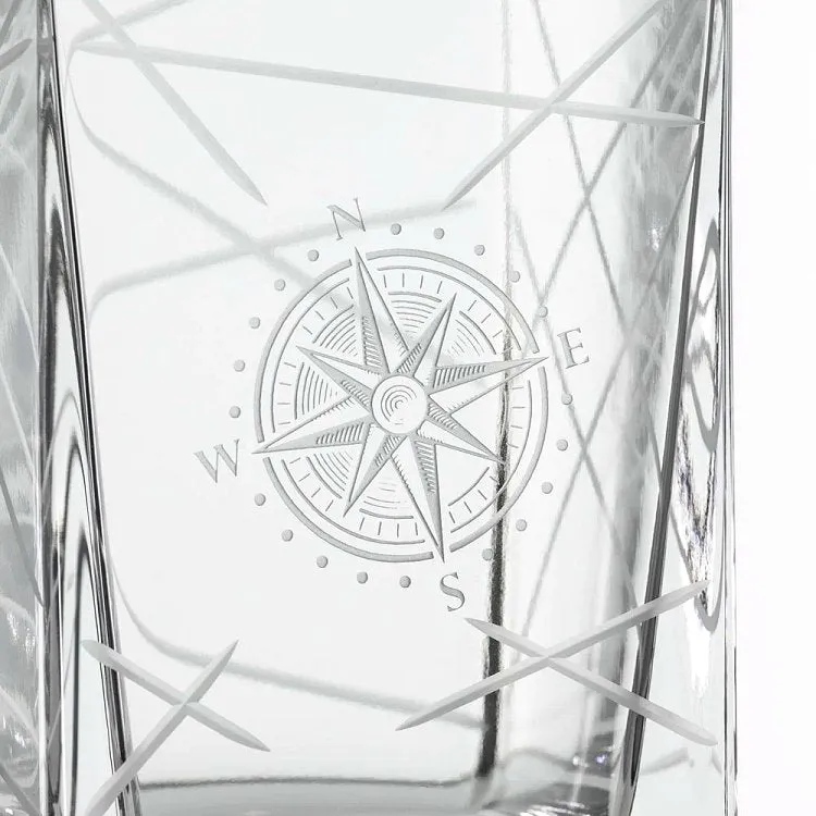 Navigator Compass Rose Whiskey Set