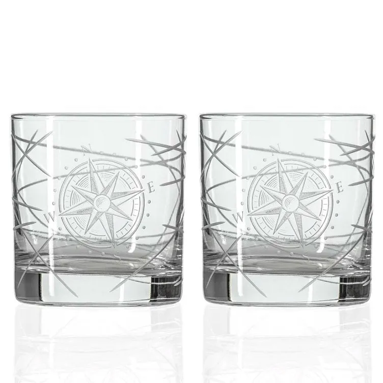 Navigator Compass Rose Whiskey Set
