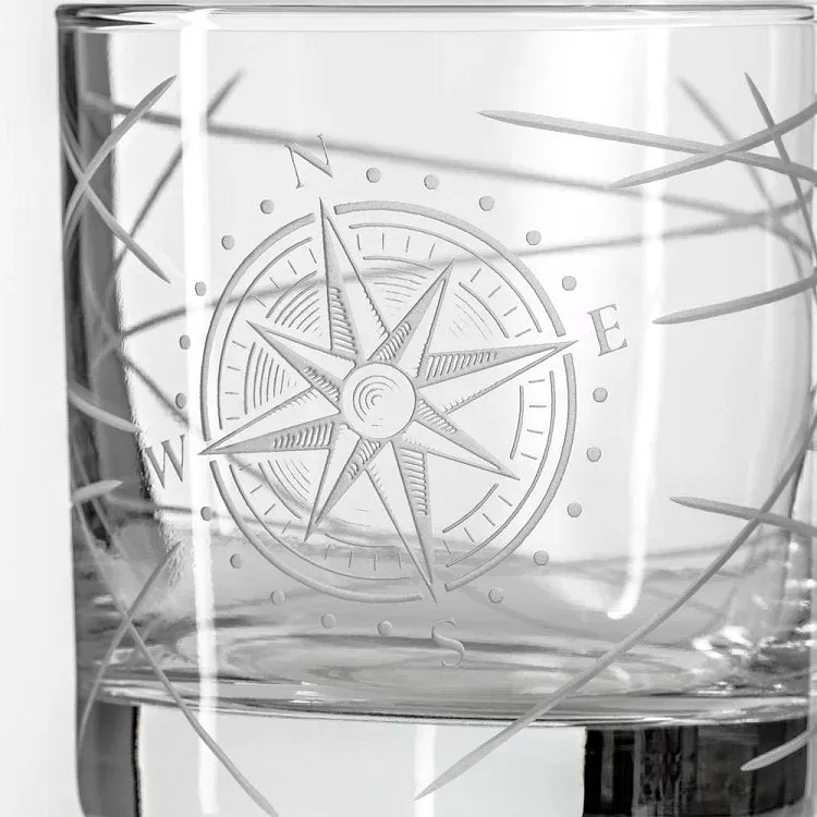 Navigator Compass Rose Whiskey Set