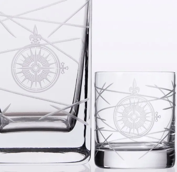 Navigator Compass Rose Whiskey Set