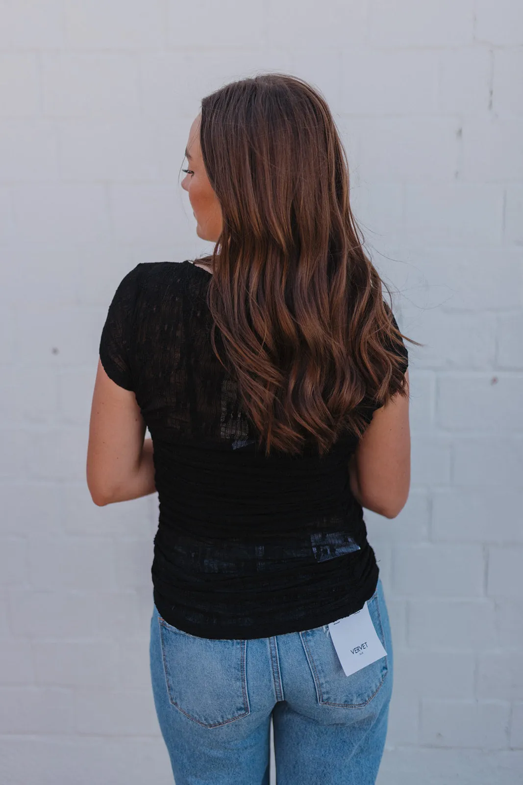 Olivia Black Lace Top