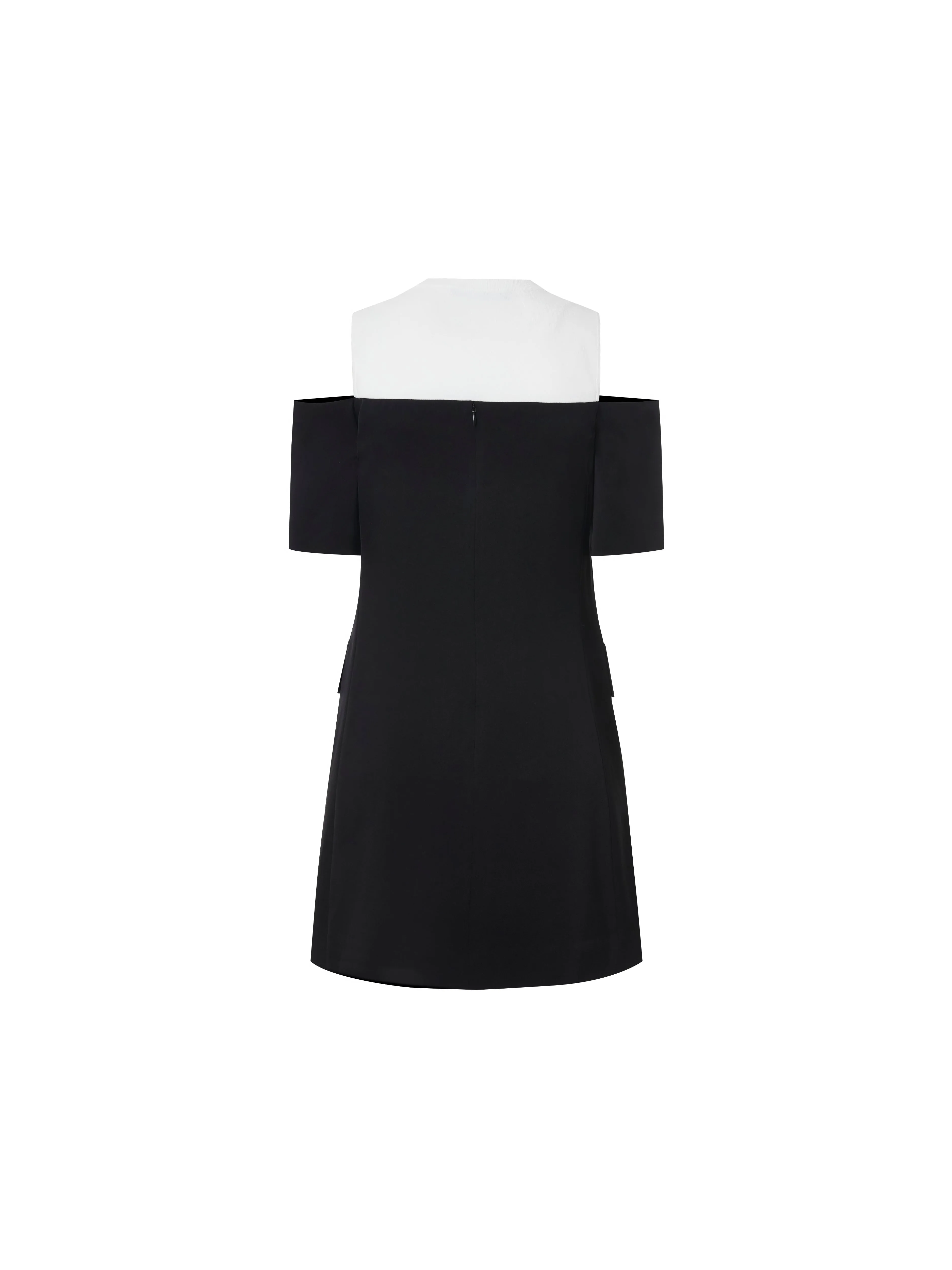 Open Shoulder Panel Dress