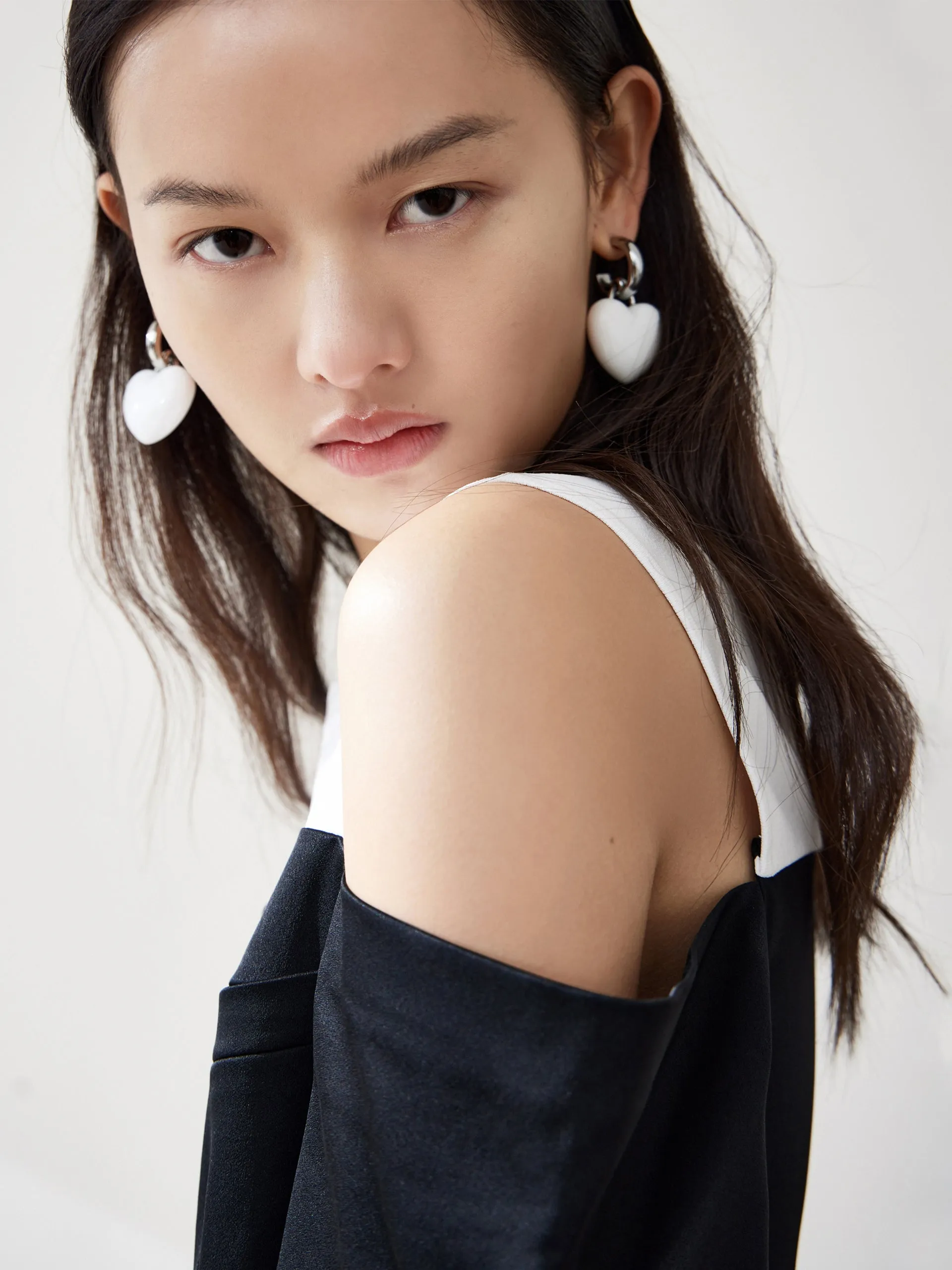 Open Shoulder Panel Dress