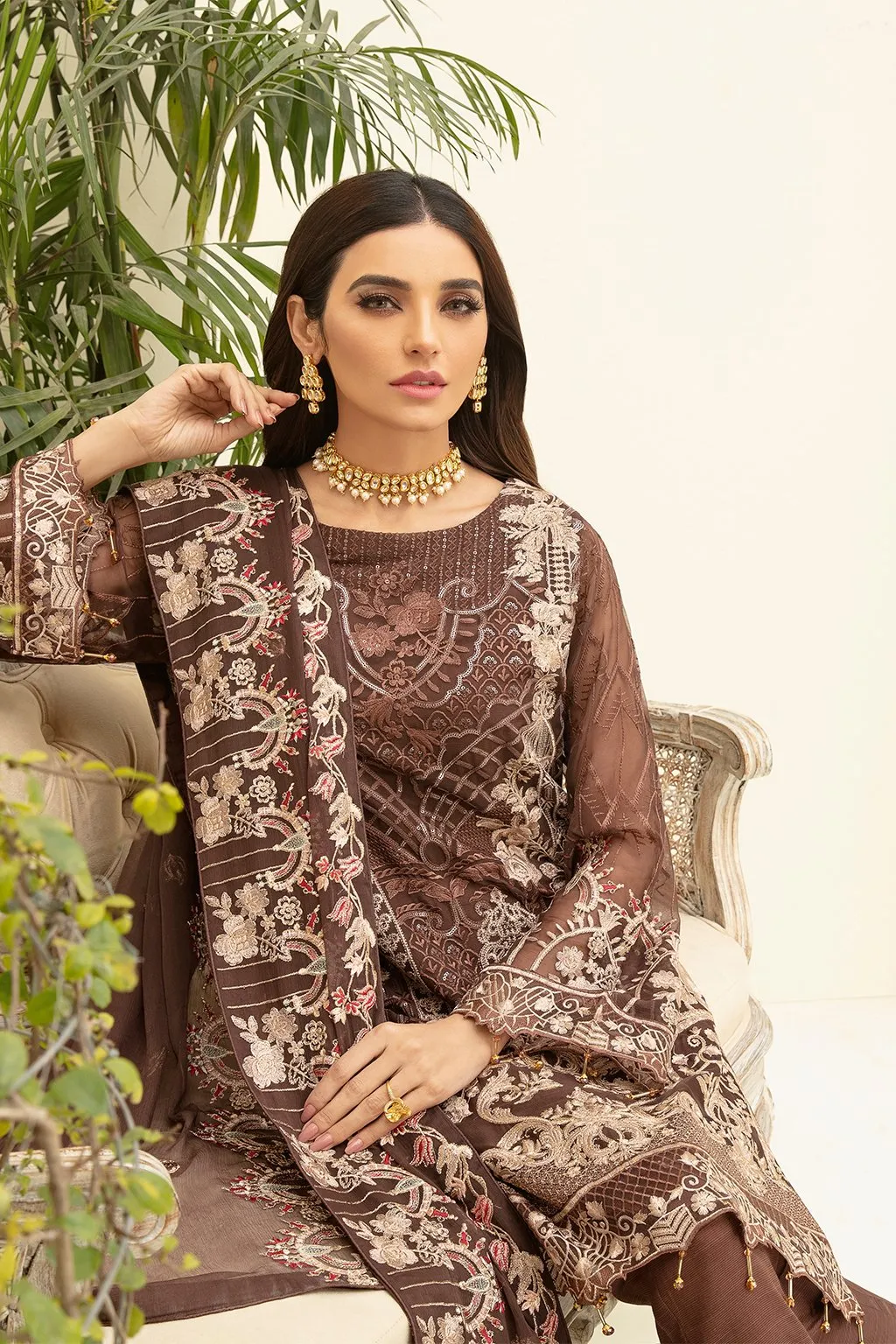 Ramsha Chevron Luxury Chiffon Collection Vol-3 – A-309
