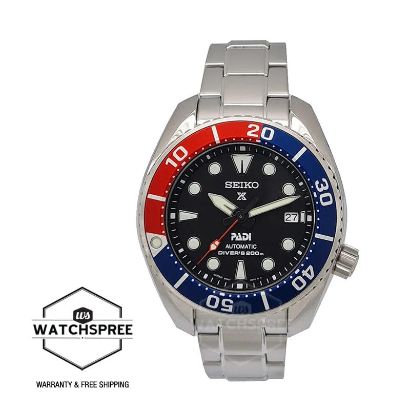 Seiko Prospex and PADI (Japan Made) Automatic Diver's Special Edition Silver Stainless Steel Band Watch SPB181J SPB181J1 (LOCAL BUYERS ONLY)