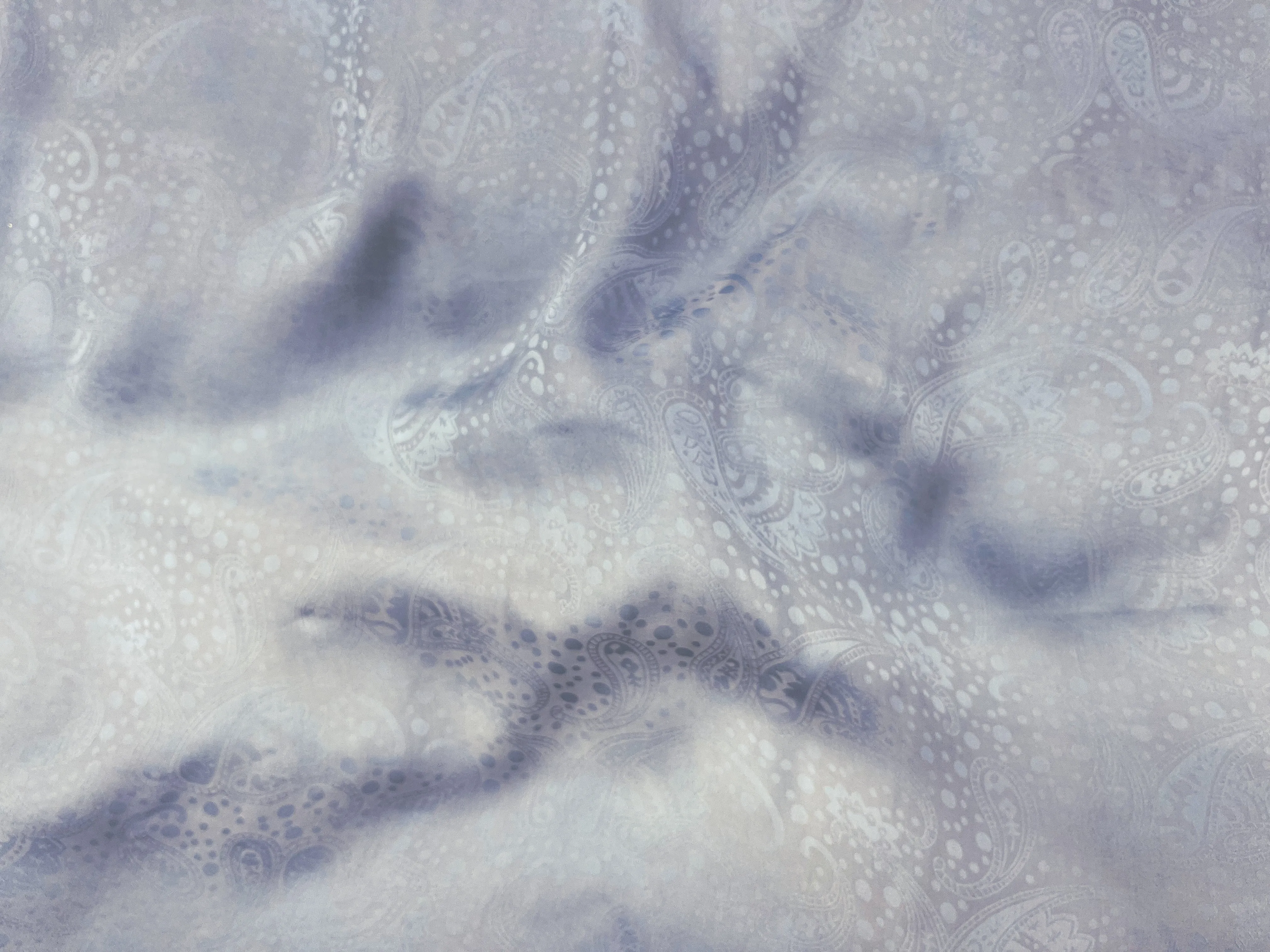 Silk Jacquard Georgette Fabric - Paisley