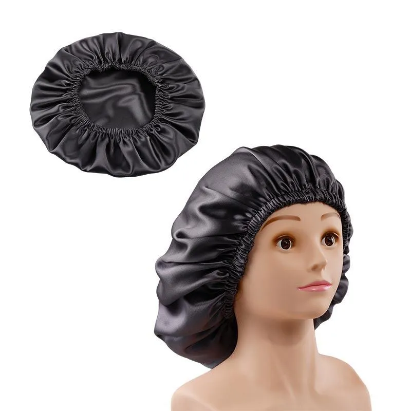 Silk Sleep Cap Charcoal - Dropshipping