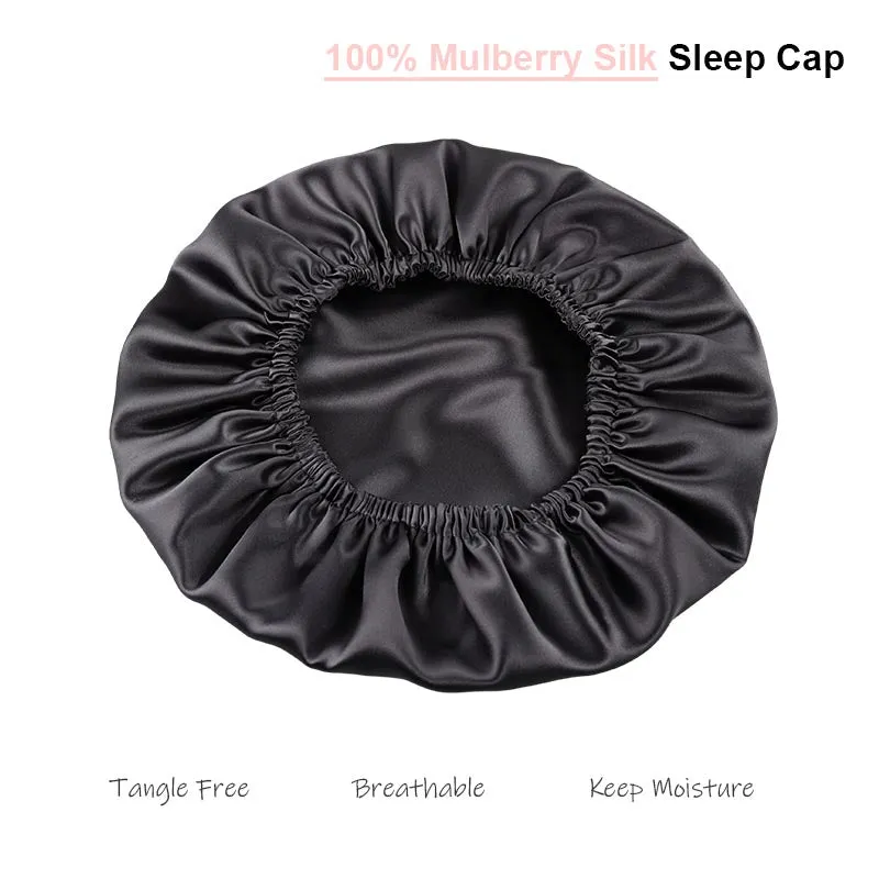 Silk Sleep Cap Charcoal - Dropshipping