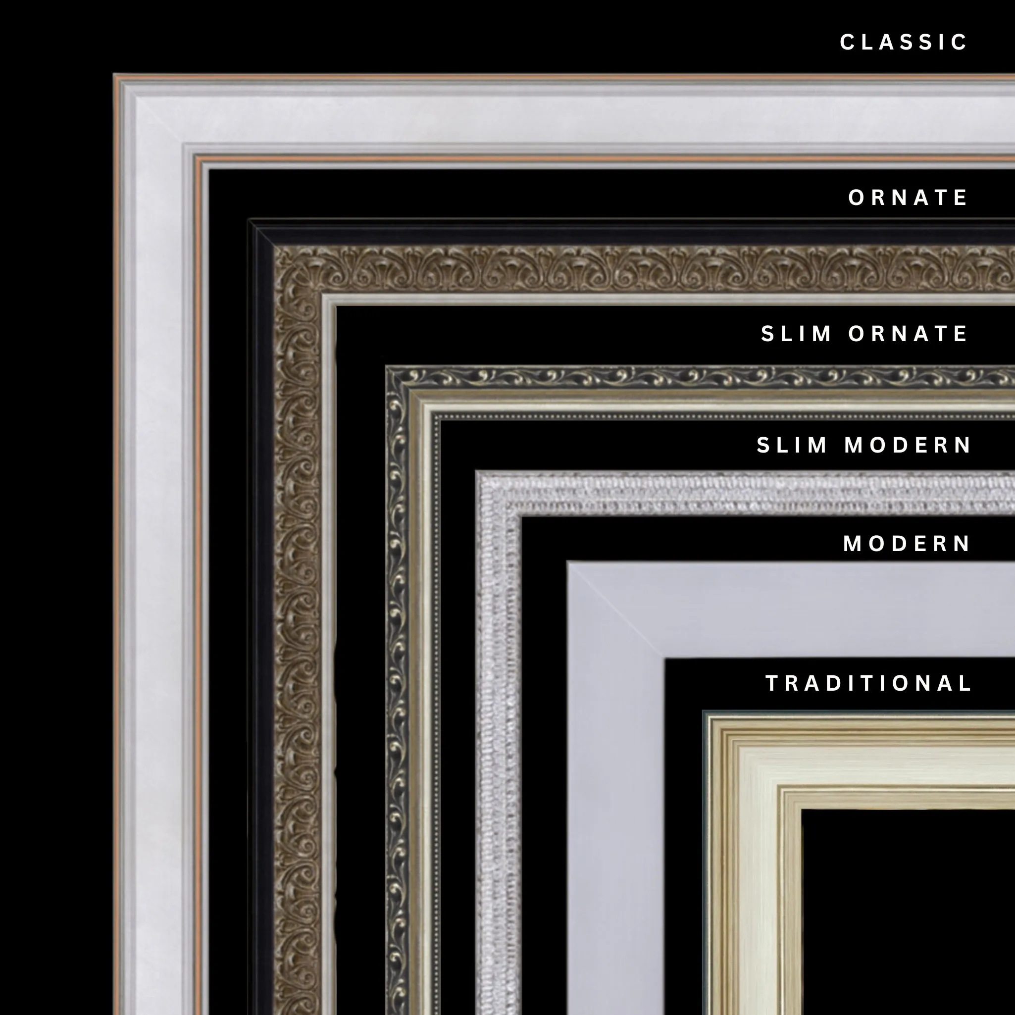 Silver 14x14 Picture Frame Ornate Traditional Classic Antique